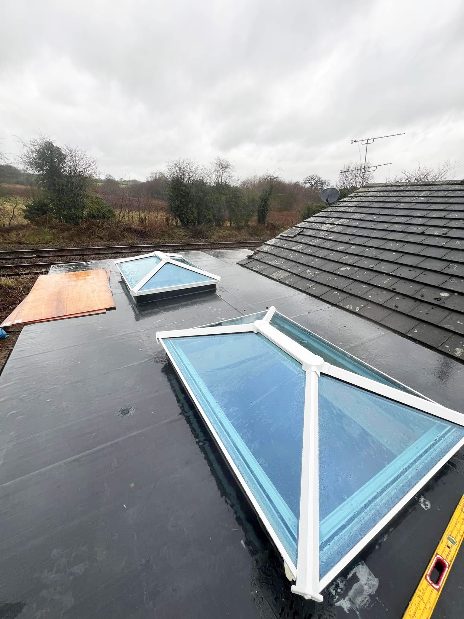flat roof installation